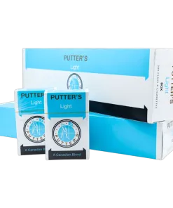 Putter light cigarettes carton pack