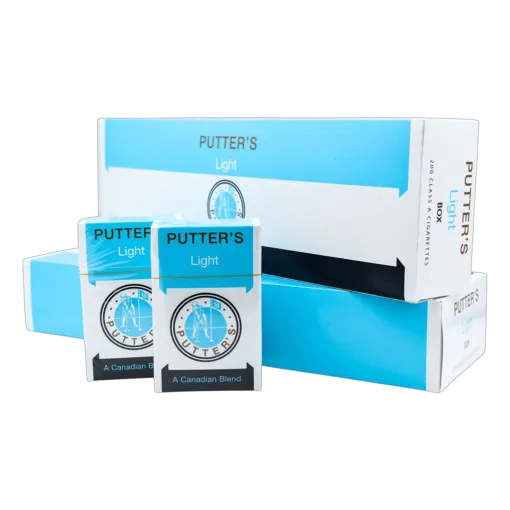 Putter light cigarettes carton pack